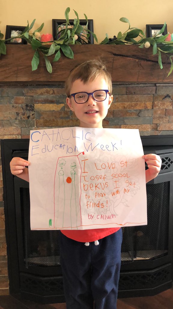 sarahmolinski's tweet photo. I love St. Joseph School because I get to play with my friends- Callum @alcdsb_jose #ALCDSBCEW #CEW2020 https://t.co/bI8lIPB0Ku
