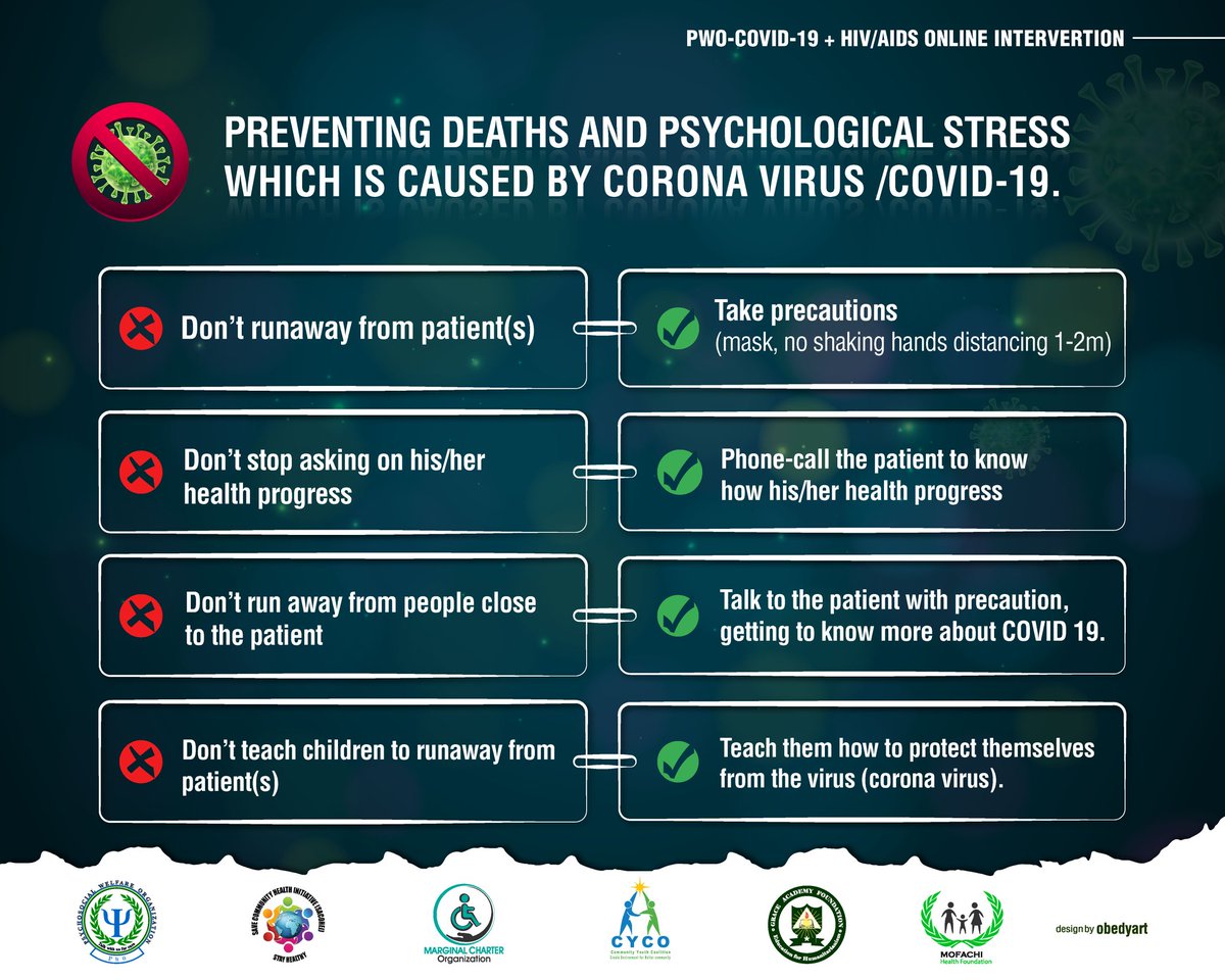 WelfarePwo's tweet photo. This is how you can overcome COVID 19's consequences. https://t.co/mLDCIWroTM