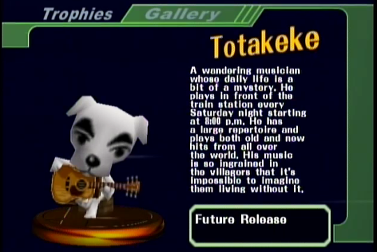 DogsinGames's tweet photo. Meet Totakeke, a mysterious musician from a future release! (via #SuperSmashBrosMelee) https://t.co/8kNZ5njkdf