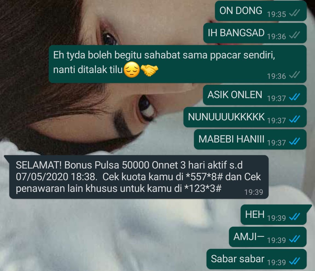 Brsy_'s tweet photo. Udah dibales bot chat, dikatain pa massud, disangka nyemilin micin, emang bener bener😭👍🏿 Tapi ujung2nya dia ngegas 

[#TBSD #deobiselcadey #thebselcaday #TBSD] https://t.co/4J0kG5mRew