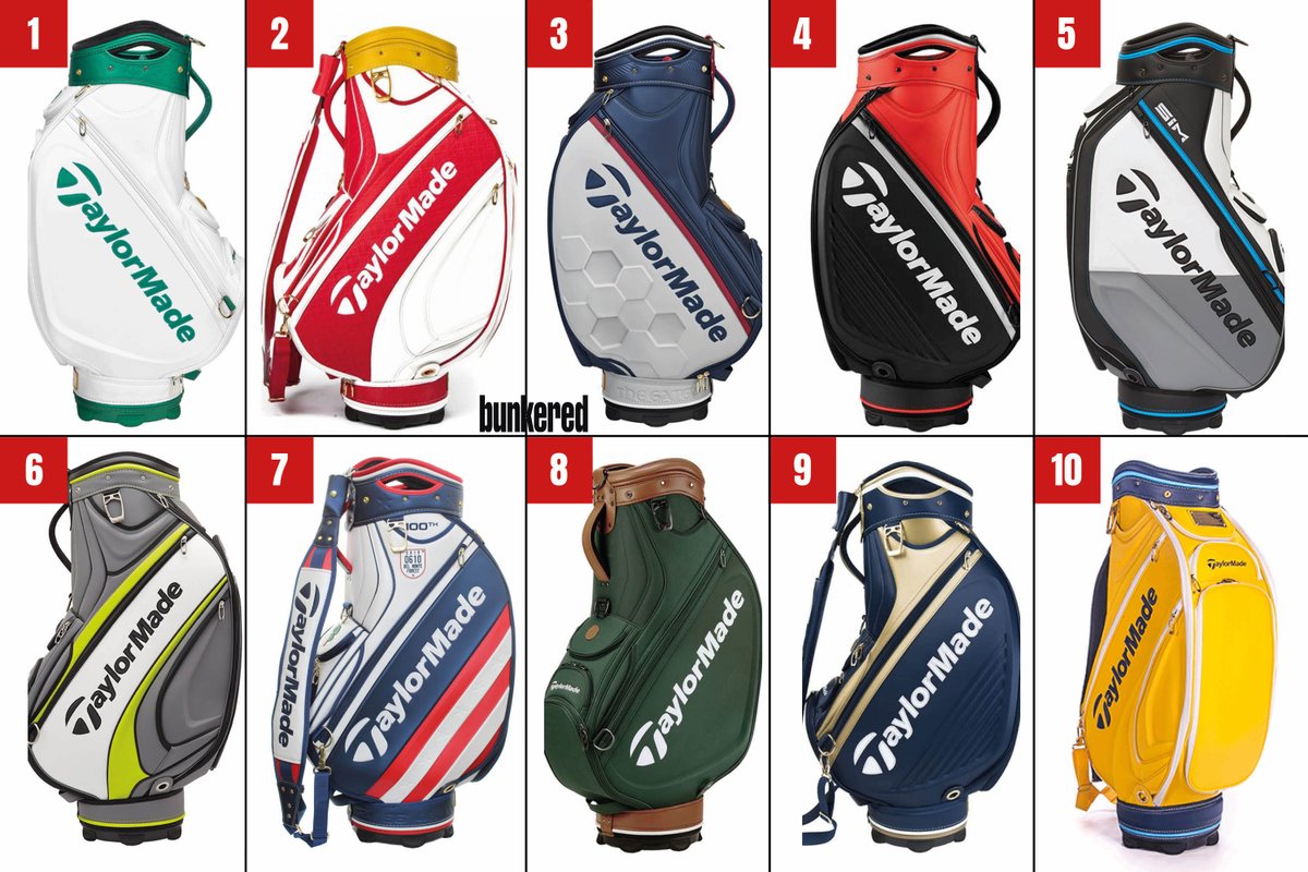 bunkeredgolf's tweet photo. Let's be honest... they're all 🔥

But if you could choose to have only ONE of these classic TaylorMade bags, which one would you go for? https://t.co/nasedaEUyN