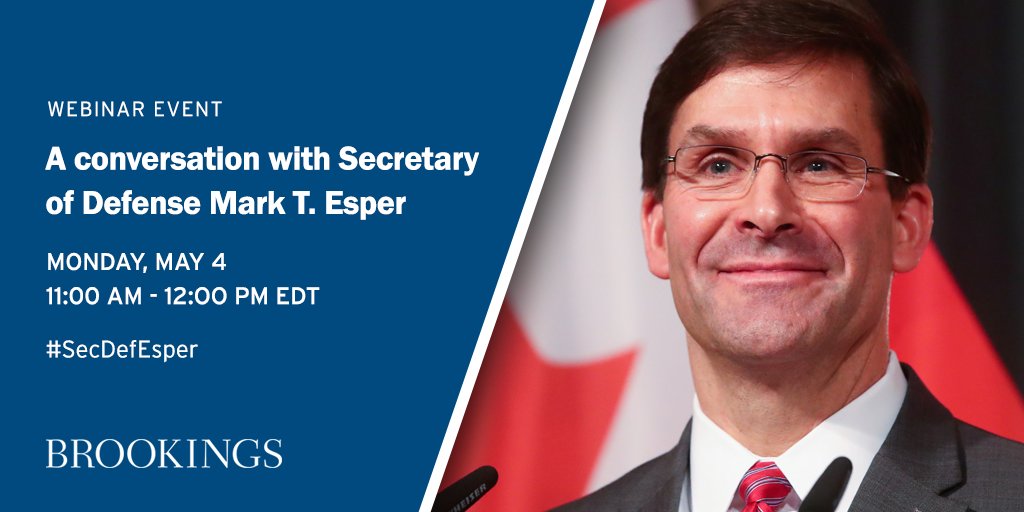 BrookingsFP's tweet photo. "We want Iraq to be a secure, prosperous, and sovereign country," but Iran "has its tentacles" in Iraq, says @EsperDoD. https://t.co/LgXFqkIQey #SecDefEsper https://t.co/bBeKUefwTR