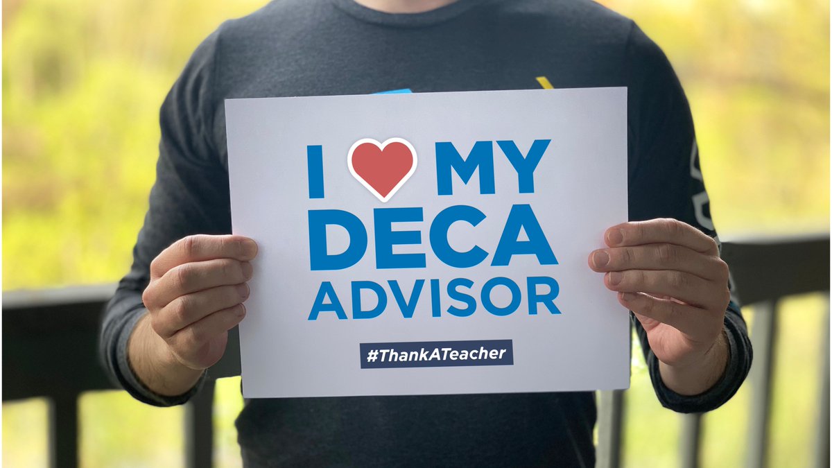 It's #TeacherAppreciationWeek! Join us in celebrating our incredible DECA advisors by sharing your thank you message! Learn more: decadirect.org/2020/05/04/cel… #ThankATeacher