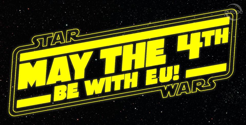 mycountryeurope's tweet photo. Now, more than ever, May the 4th be with EU! #StarWarsDay #EuropeansAgainstCovid19 #UniteThem https://t.co/SsjGktnSWC
