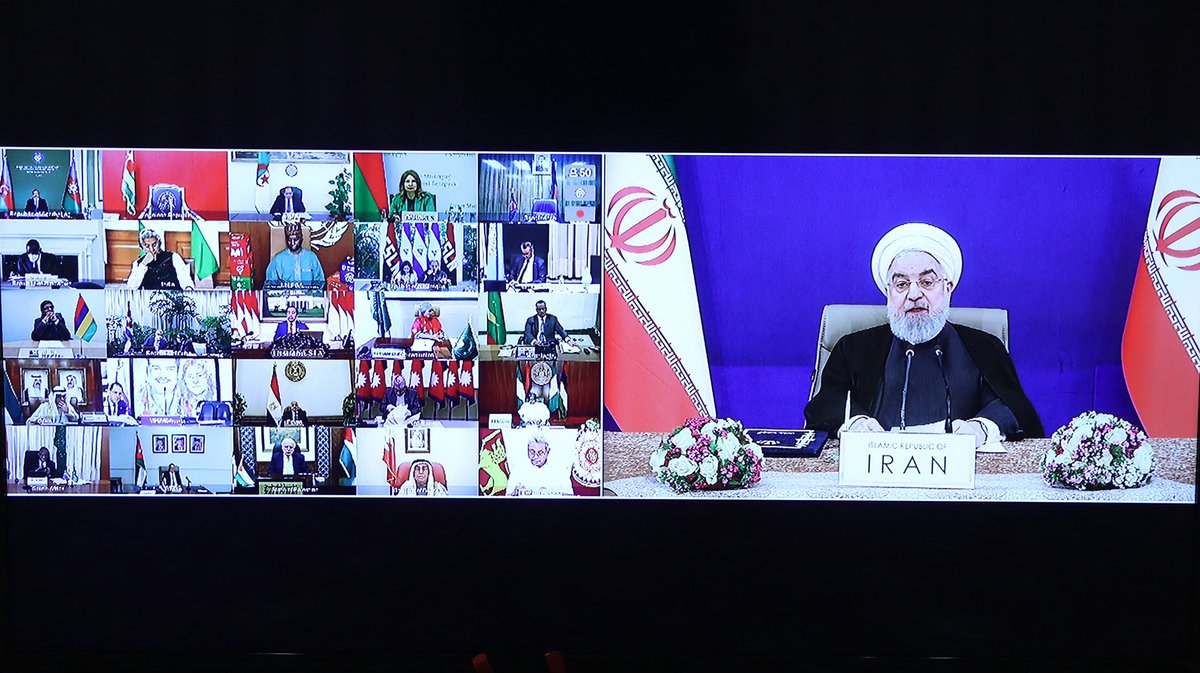 📷 PHOTOS

#Iran’s Pres. @HassanRouhani takes part in NAM summit via videoconferencing

 #NAMSummit