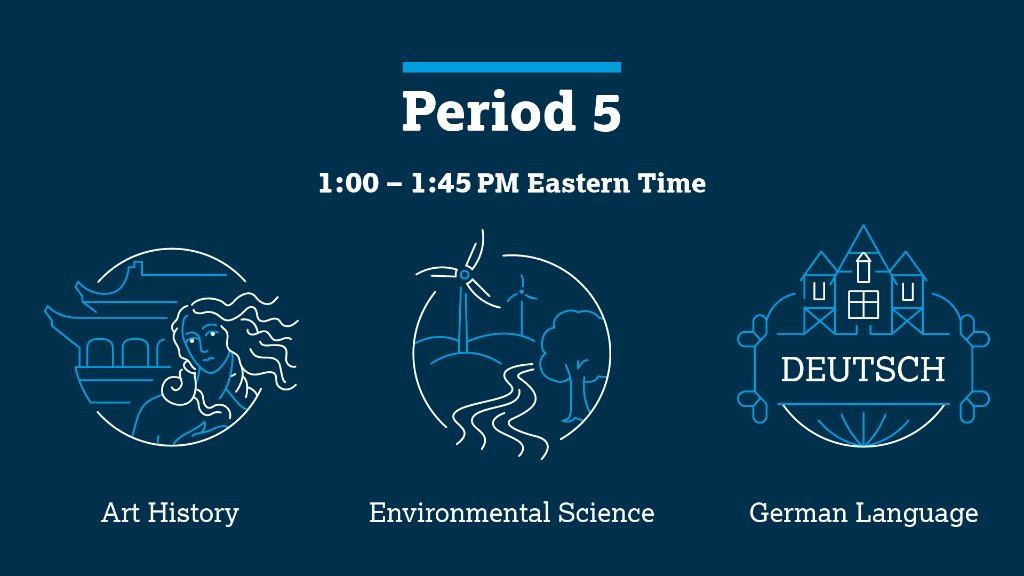 APforStudents's tweet photo. These free, live AP review classes begin at 1 pm ET! 

Click your course's link to join the class or set a reminder.
🔷 AP Art History: https://t.co/FkMjahsbsg
🔷 AP Environmental Science: https://t.co/uj6RWrqZ12
🔷 AP German: https://t.co/TCHw8dVimb https://t.co/wOCcbUjT89