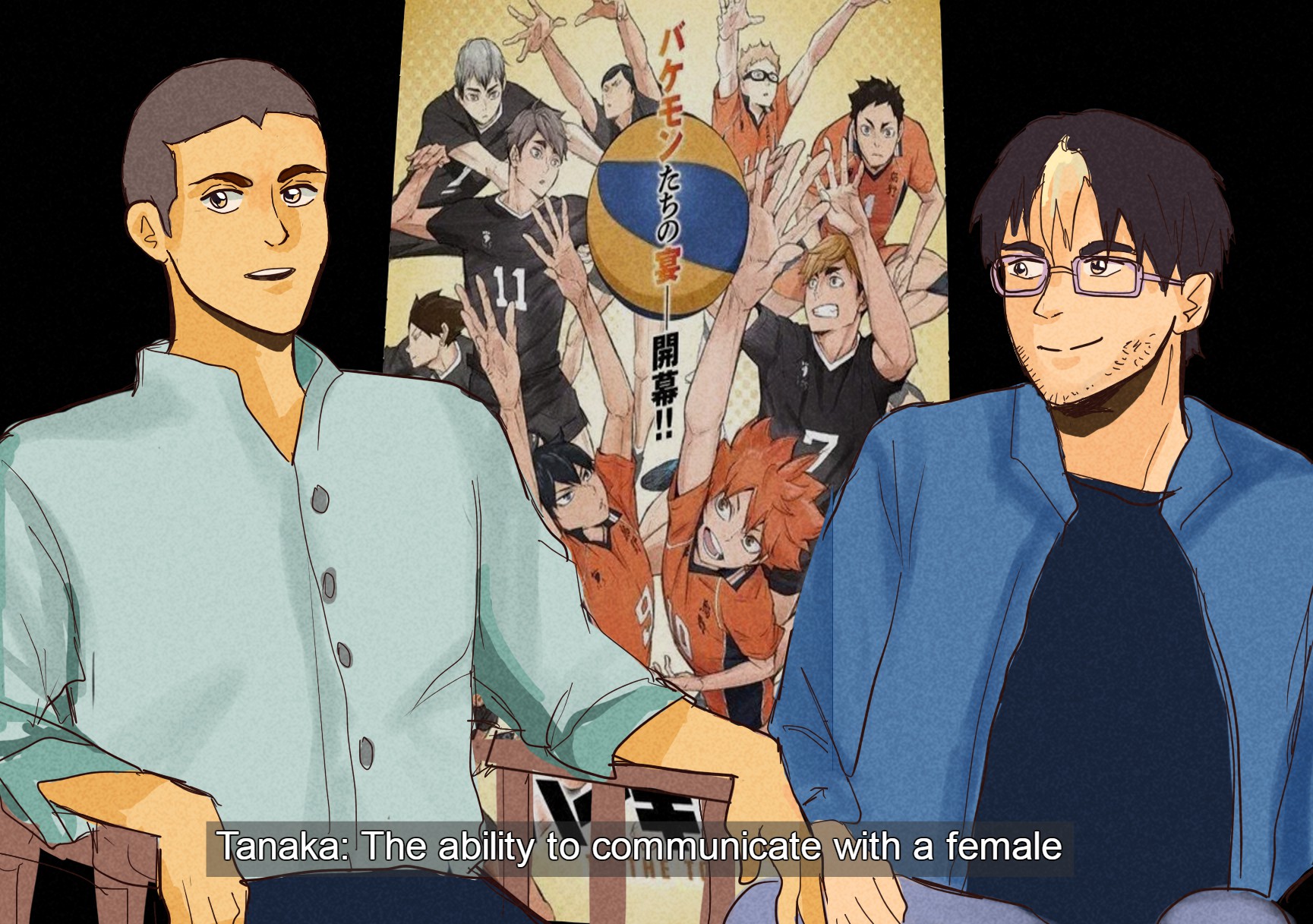 Adiba My Contribution To Hqactorau Tanaka Be Funny Haikyuu T Co Rsqb66chle Twitter