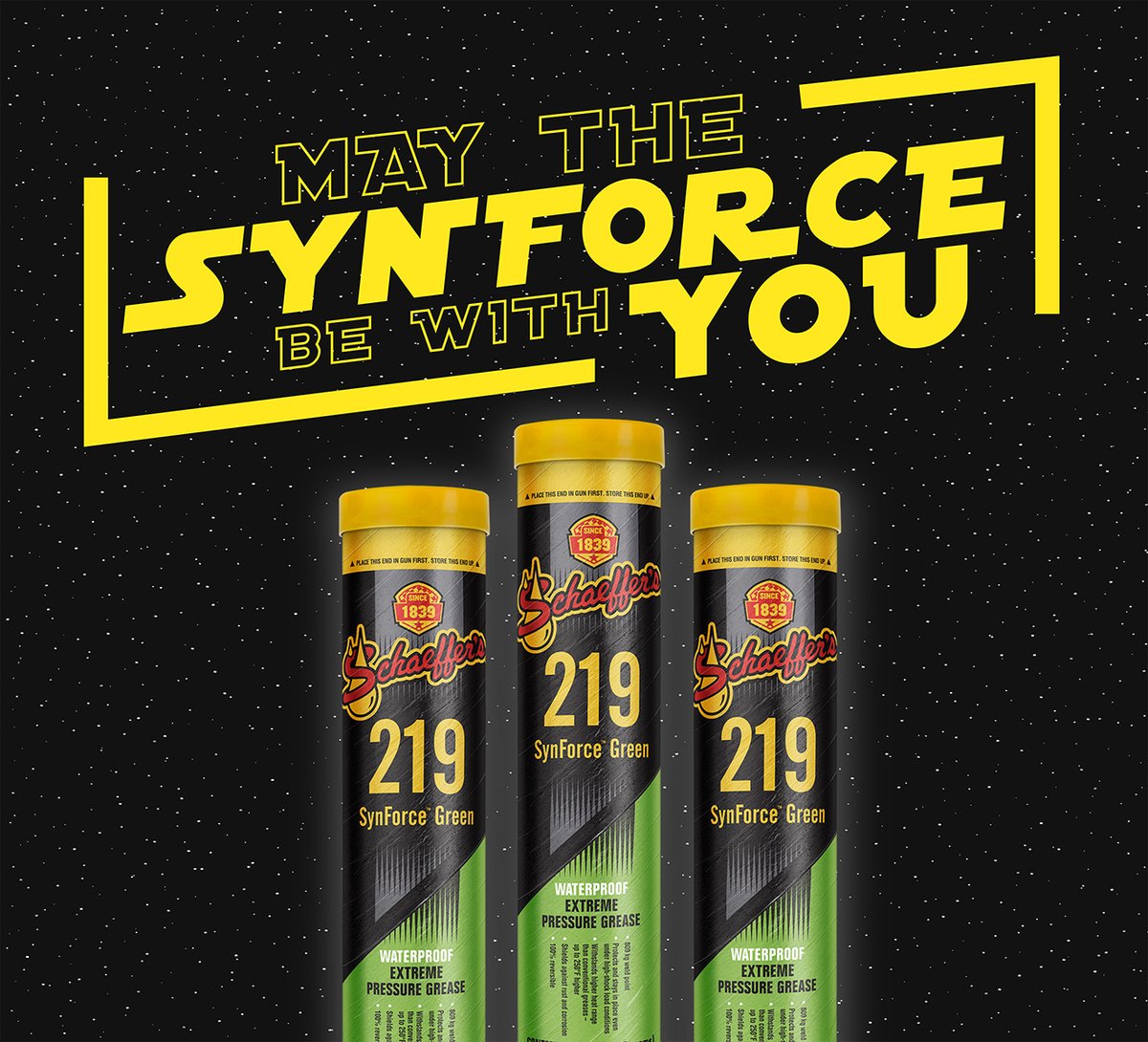 SchaefferOil's tweet photo. “Friction is the path to the dark side. Friction leads to wear; wear leads to damage; damage leads to equipment suffering.” ~Schaeffer’s Tech Department #MayThe4thBeWithYou https://t.co/YtlNfbmXPW