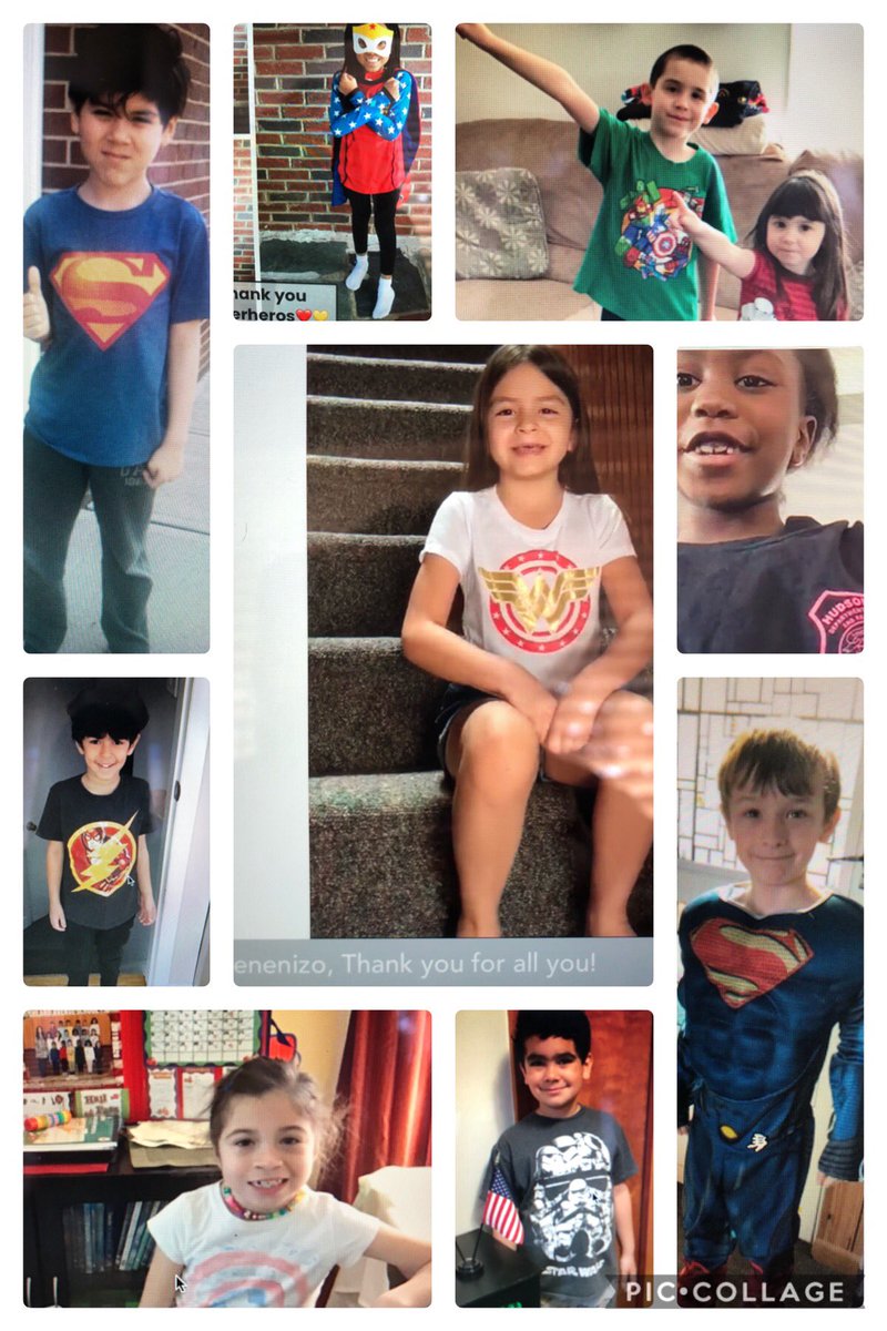 Laura Venezio (@veneziolaura) on Twitter photo Virtual Spirit Week! We ❤️Superheroes
Hello from Mrs. Venezio's superheroes in honor of all the doctors, nurses, police, firefighters, teachers and parents! <a href="/School10Tigers/">Highland Avenue School No. 10</a> <a href="/ProfDavidWalker/">David Walker 🚴📚💻🎩</a> @LindenSchoolsNJ #WeAreSchool10 #LindenLearnsAtHome Virtual Spirit Week! We ❤️Superheroes
Hello from Mrs. Venezio's superheroes in honor of all the doctors, nurses, police, firefighters, teachers and parents! <a href="/School10Tigers/">Highland Avenue School No. 10</a> <a href="/ProfDavidWalker/">David Walker 🚴📚💻🎩</a> @LindenSchoolsNJ #WeAreSchool10 #LindenLearnsAtHome