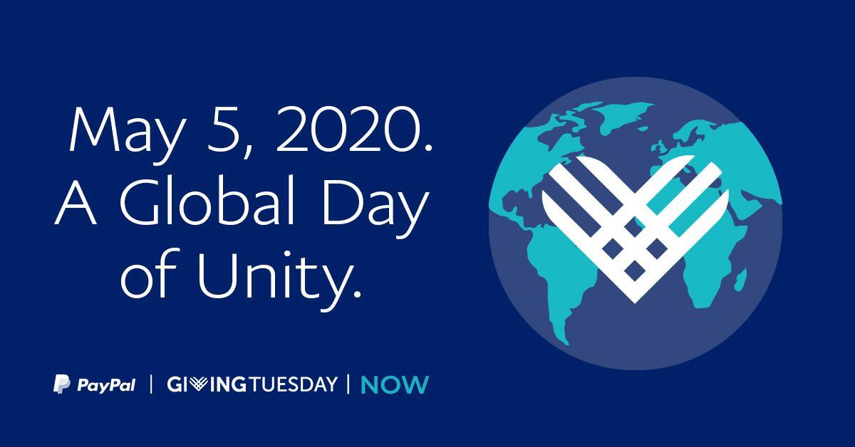 PayPal is teaming with #GivingTuesdayNow to unleash a global day of generosity. Together, let’s thank, help, heal, and give back any way we can. Support a charity providing #COVID19 relief here: bit.ly/2Ww5Ooq <a href="/GivingTuesday/">#GivingTuesday</a>