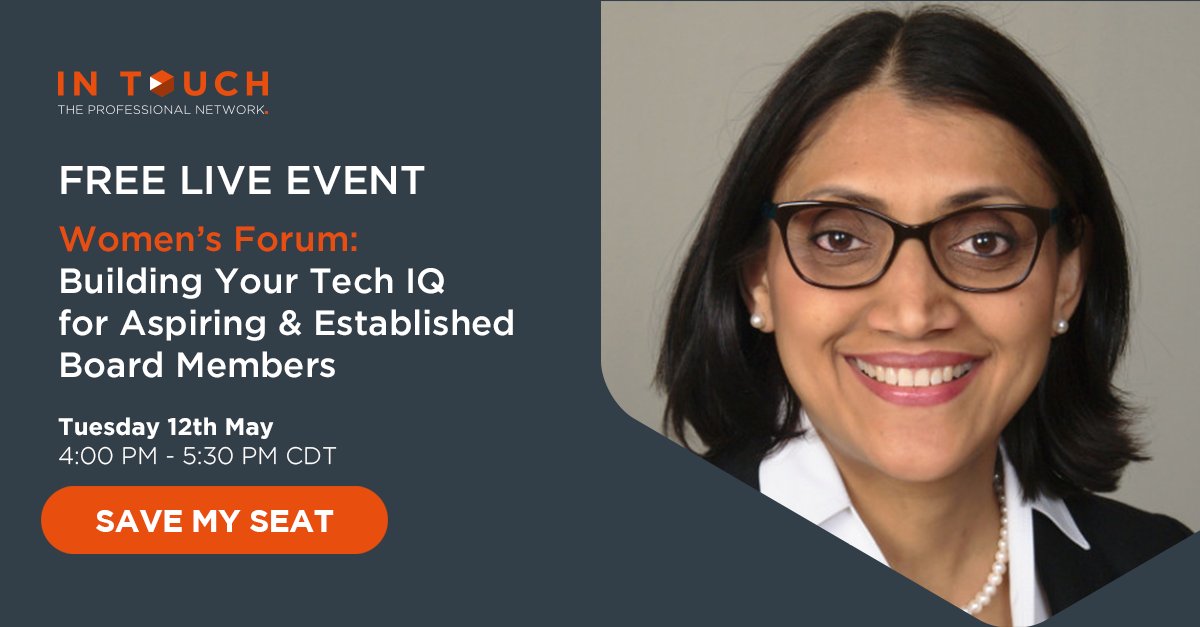 ActuateGlbl's tweet image. [Online women’s forum] As a board member in today’s digital world, it’s important to have an understanding of technology &amp;amp; the opportunities it presents to a business. Join us for an insightful online discussion to discover how you can build your #techIQ: bit.ly/35vAV7i