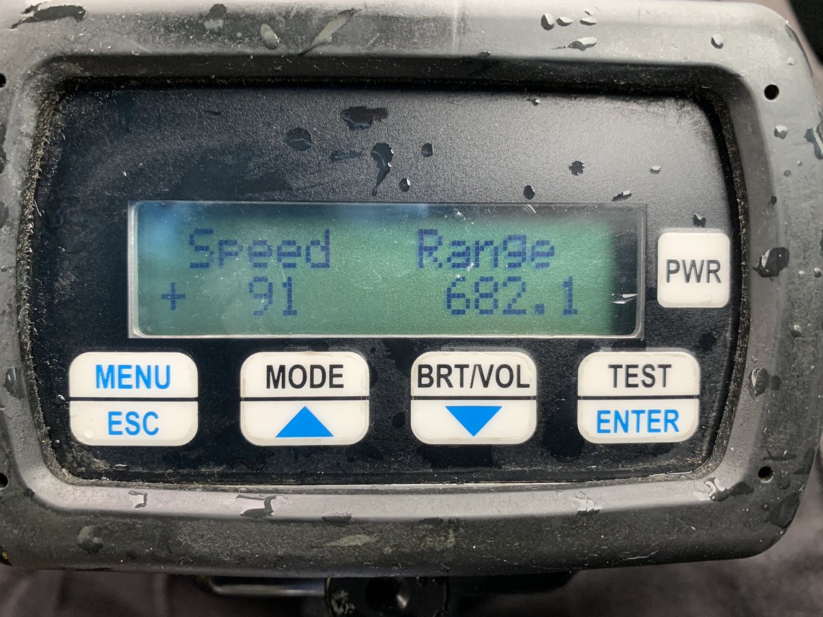 174DM's tweet photo. (1 of 2) I have been out on the #A1M today with the #ProLaser handheld speed device. This vehicle attracted my attention on the northbound carriageway near #Boroughbridge The driver has been reported for the speed offence. More worryingly, the driver set off in his vehicle at ... https://t.co/udRPrKRv1q