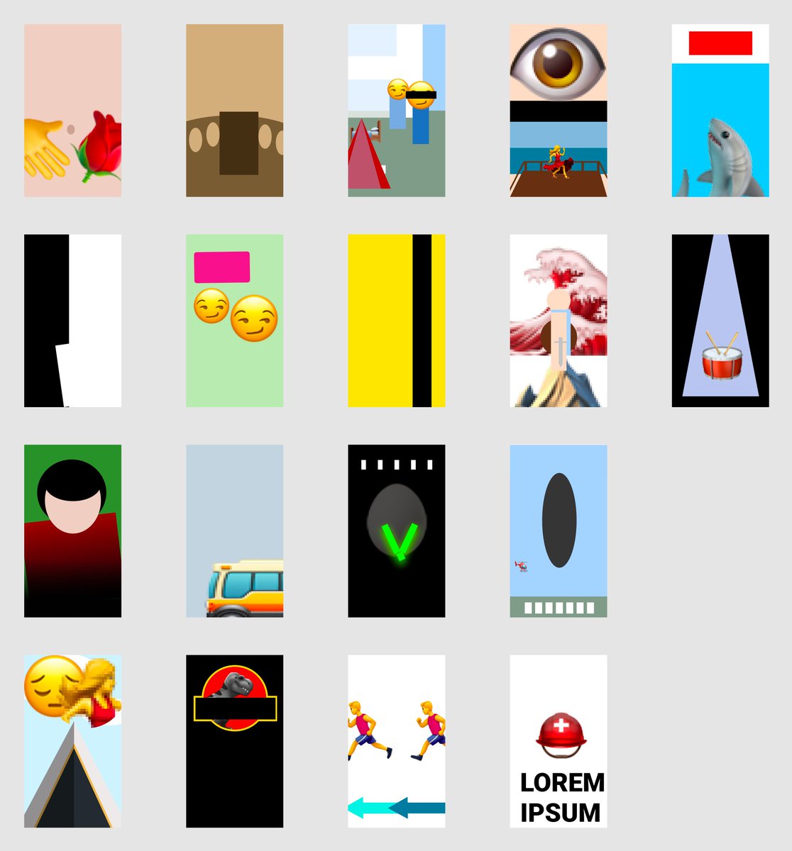 Today, with <a href="/heetchdesign/">Heetch Design</a>, we spent our weekly chill call on a "movie poster quiz" with <a href="/figmadesign/">figmadesign</a>. The rule? Only shapes and emojis. How many can you guess? #remoteworking #remoteretreat (some have been found before I could even draw something 😅)