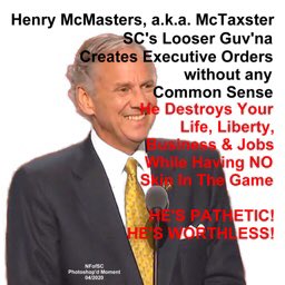 iNCNF's tweet photo. #JaskArse @henrymcmaster continues the #STUPID. Restaurants can serve OUTDOORS, while most really can’t.
#WhereIsTheScience Henry?
There is none!
#DumpMcMaster
An #IdiotSavant lacking the #Savant
#iNCNF @NFofSC @AJChwick @TaraServatius @1063WORD @BobMcLain8 @talk945 @FANofSC https://t.co/4rzQHbwGfH
