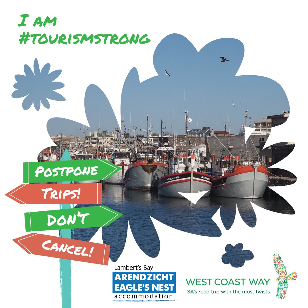 WestCoastWaySA's tweet photo. I am #TourismStrong
@Arendzicht is situated in Lamberts Bay and located on
the West Coast Way #WildRoute.
Travellers exploring the West Coast can combine athletics,
leisure and educational stops to create one-of-a-kind experiences.
#weskusbeskus #LockdownSA #TourismStrong https://t.co/Z6lyVg0460
