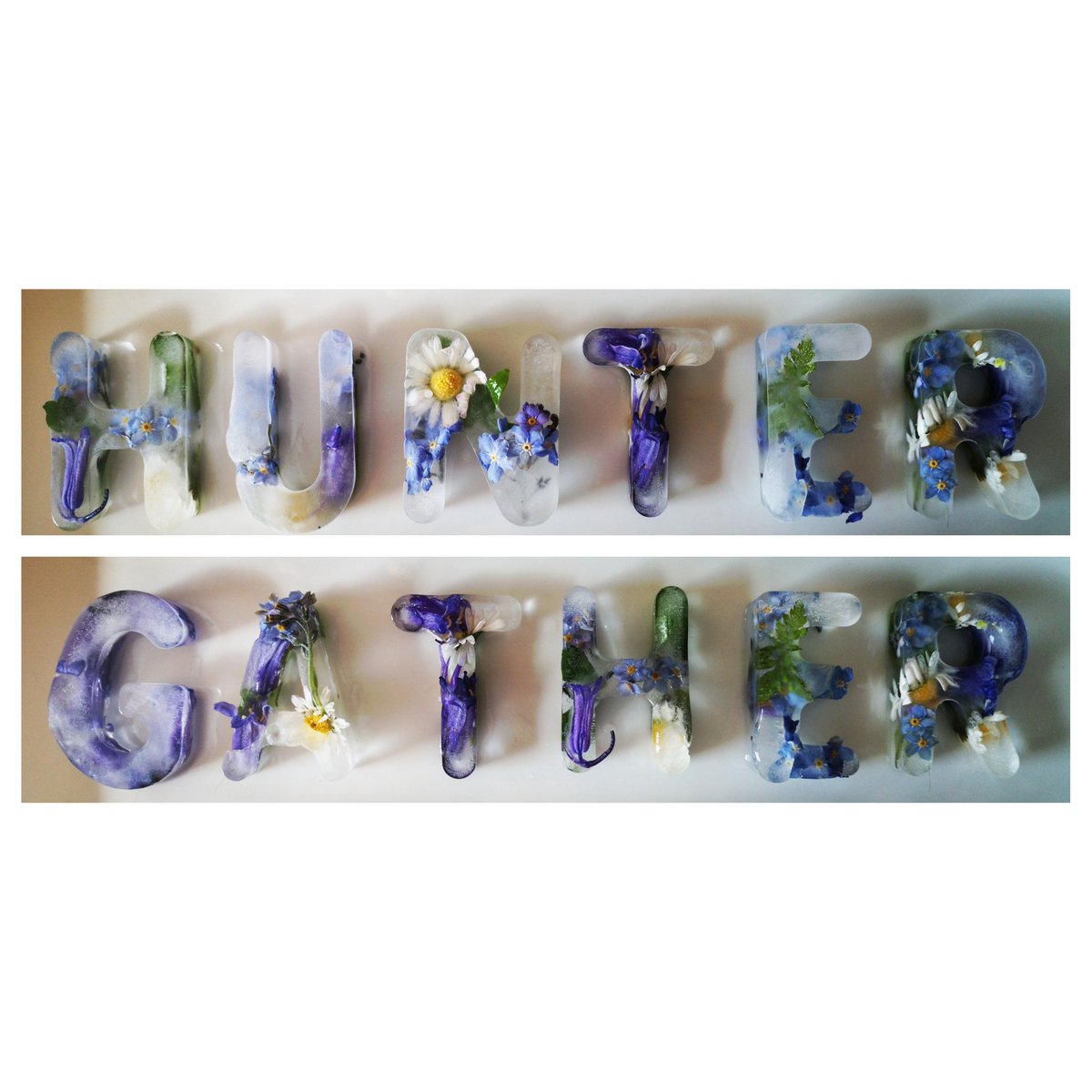 LauraDentArt's tweet photo. Opened the freezer to see my treasure from yesterday's walk frozen in time! Love my new ice letter trays! @LizAtkin #texturehuntergatherer #needmorevowels #iceflowers #frozenwords #frozenflowers #refocus #dailywalk #ProtectTheNHS #StayHomeSaveLives #flowerphotography https://t.co/z13Gr4Mx9K
