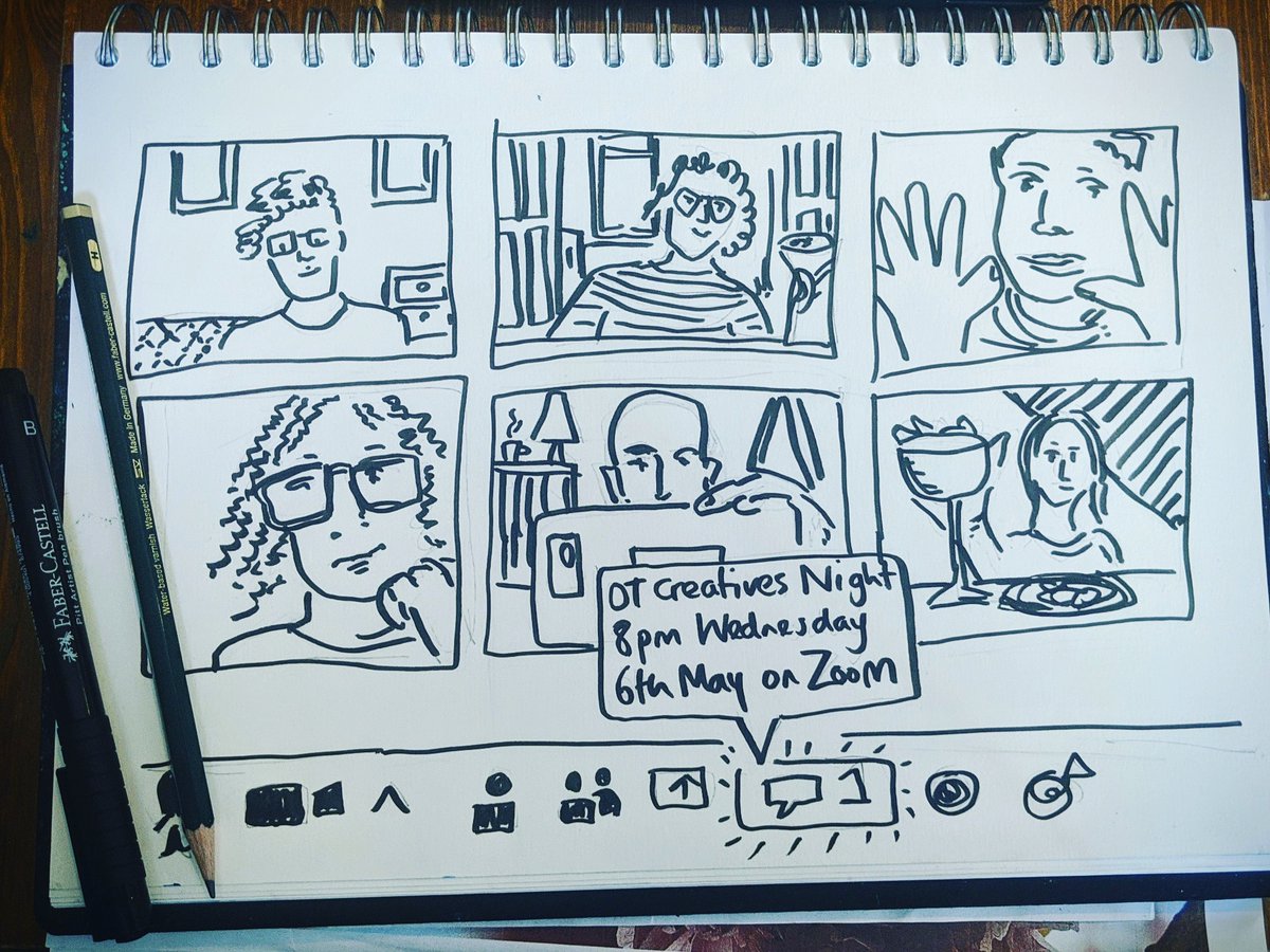 OTcreativespace's tweet photo. All you #creatives out there.... If you're not fed up of zoom yet, why not  join us for this month's #creativesnight on Wed 6th May at 8pm on #Zoom. It's BYOB ( of course) and a relaxed chance to connect with other creatives and share what your doing/not doing during #lockdown. https://t.co/EVjqWU4caj