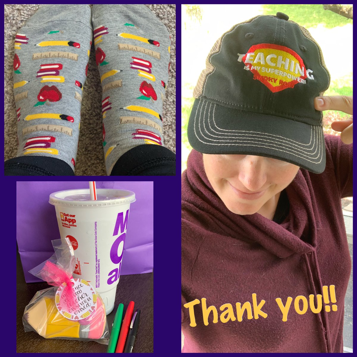 Feeling so appreciated today!! Happy teacher appreciation week! Thank you <a href="/SmokyRow1/">Smoky Row Elementary</a> &amp; <a href="/DK_kamp3/">Darci Kamp</a> for making me feel so special today! ♥️♥️♥️