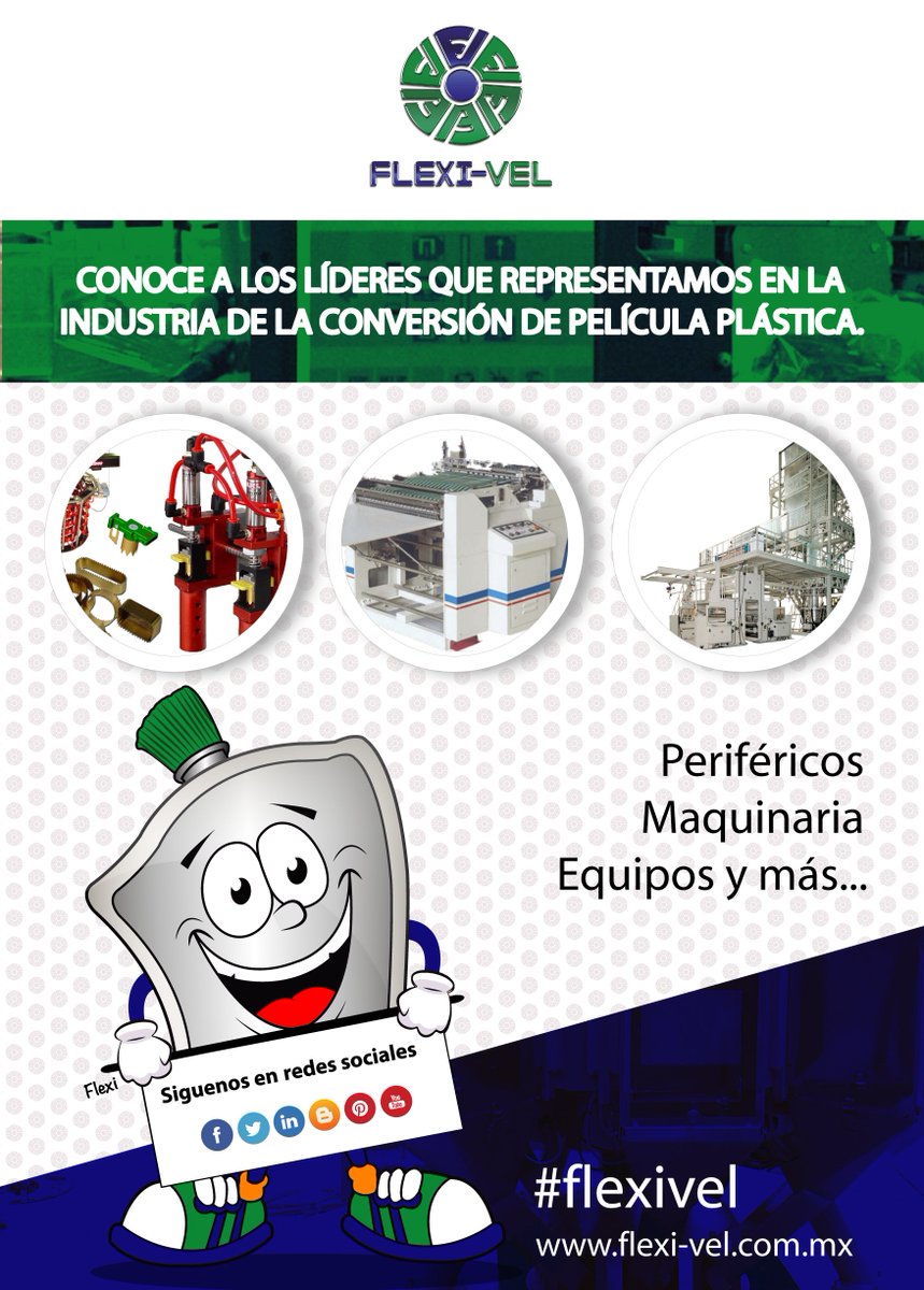 FlexiVelMx's tweet photo. Representamos la mejor maquinaria y equipos dedicada a la película plástica, pregunta por las marcas qué representamos. Seguimos trabajando para brindarte los mejores servicios #QuédateEnCasaCDMX #COVID19 #flexivel #lideres #México #equipos #maquinaria #suministros #consumibles https://t.co/Y0clIY2TtS