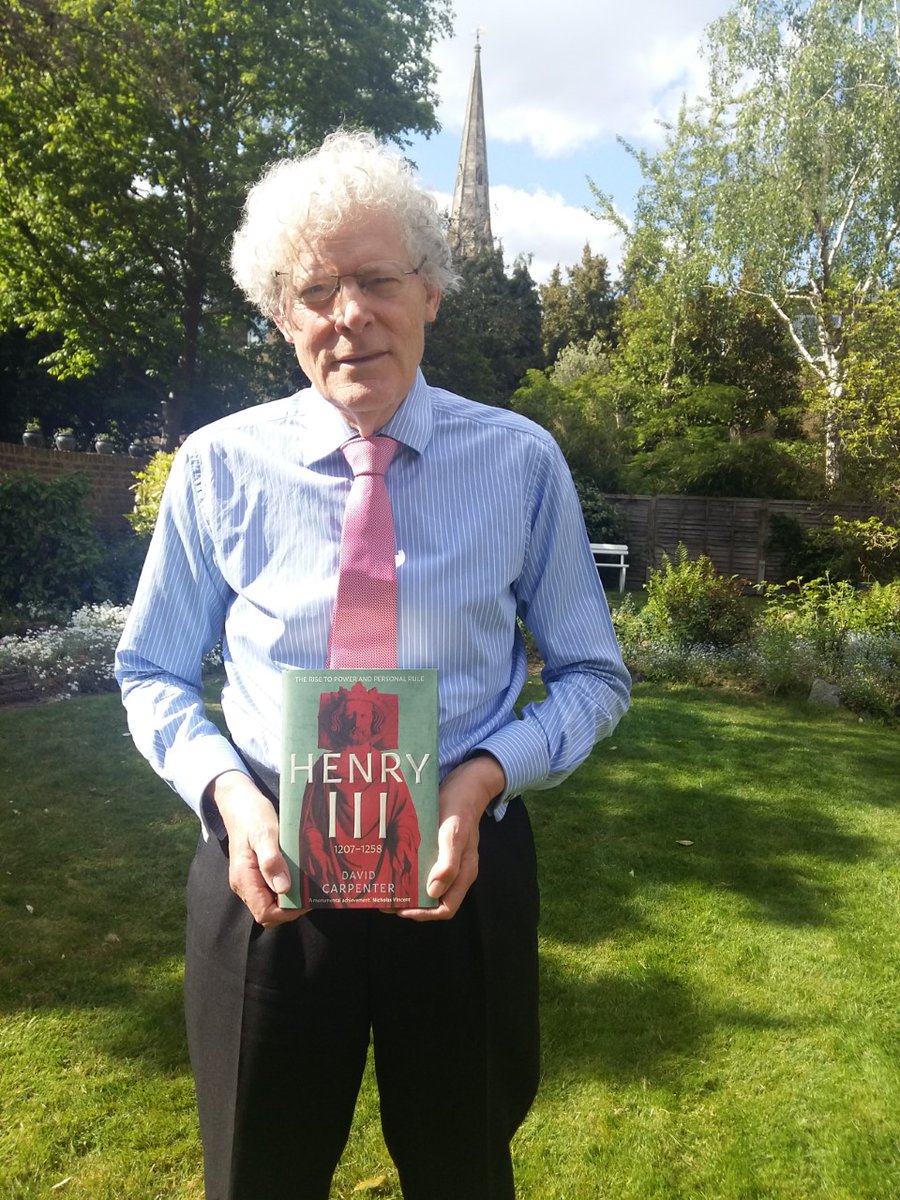 RG1253's tweet photo. The book we've all been waiting for! Henry III: volume one @YaleBooks, as modelled by the proud author. As sad as we all are that champagne celebrations for the Carpo magnum opus have been postponed, plans are afoot to launch with aplomb. Who fancies a Carpo podcast? https://t.co/zXCMs7zlW8