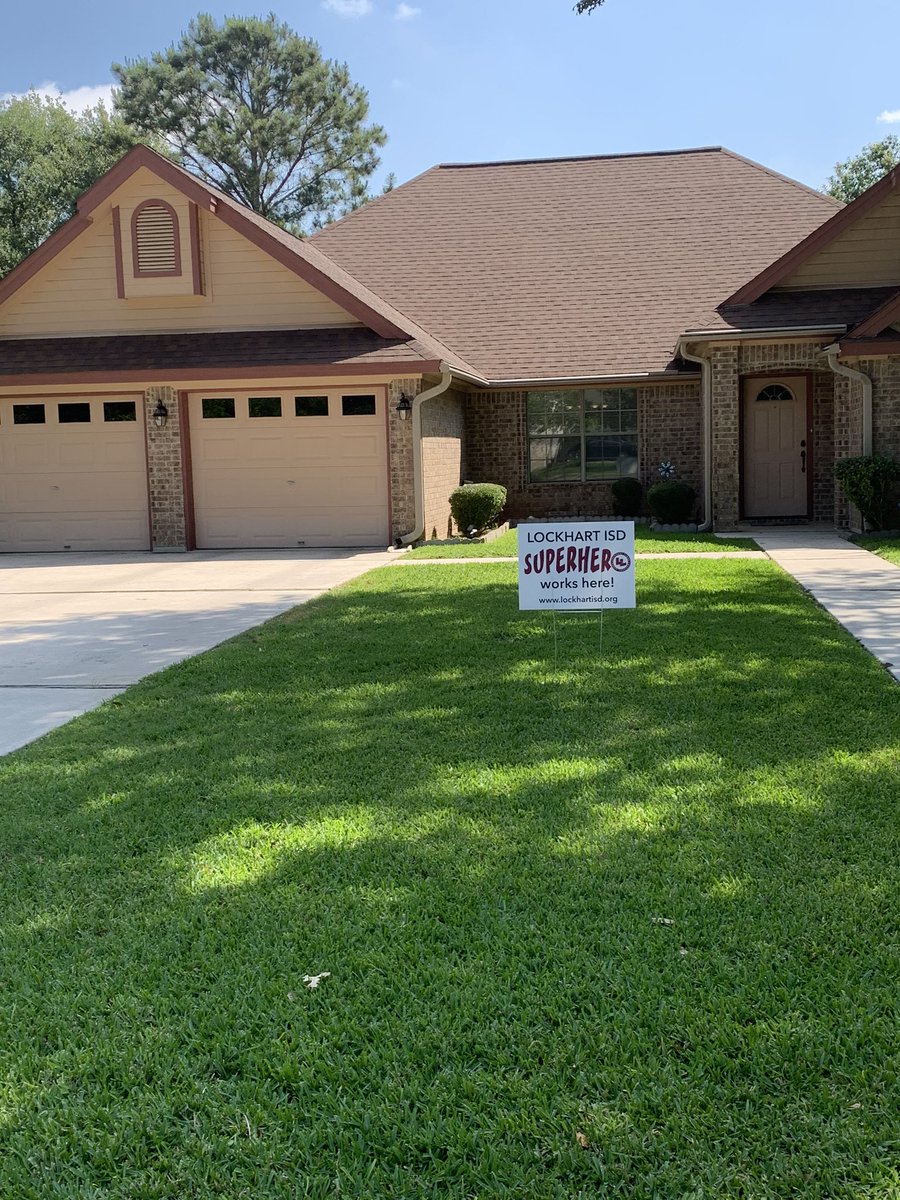cdt_left's tweet image. I was cleaning my front door and noticed a sign in my yard.  I called my husband to come see it.  Boy was I surprised!!! Thank you!!! Someone just made my day!!! #LJHSProud
