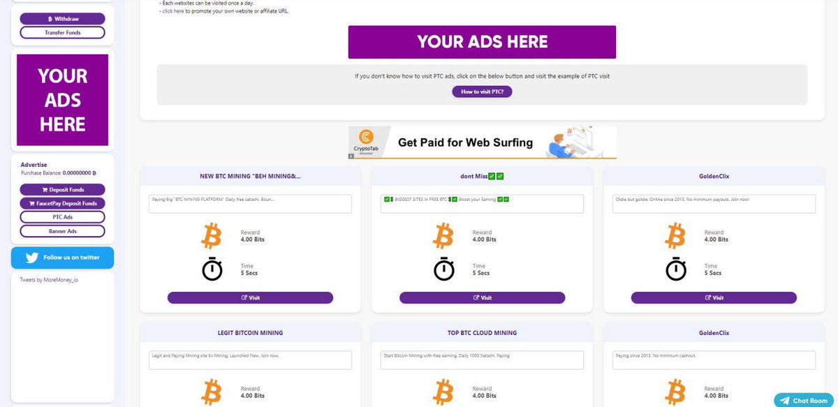 freesatoshi11's tweet photo. Join the most complex, secure and paying bitcoin faucet &amp; rewards site and earn thousands of Satoshis every day
https://t.co/jIql5DWY0j

.#Free #Bitcoin,#FreeBitcoin,$Bitcoin #Faucet https://t.co/4ghodOqCjv