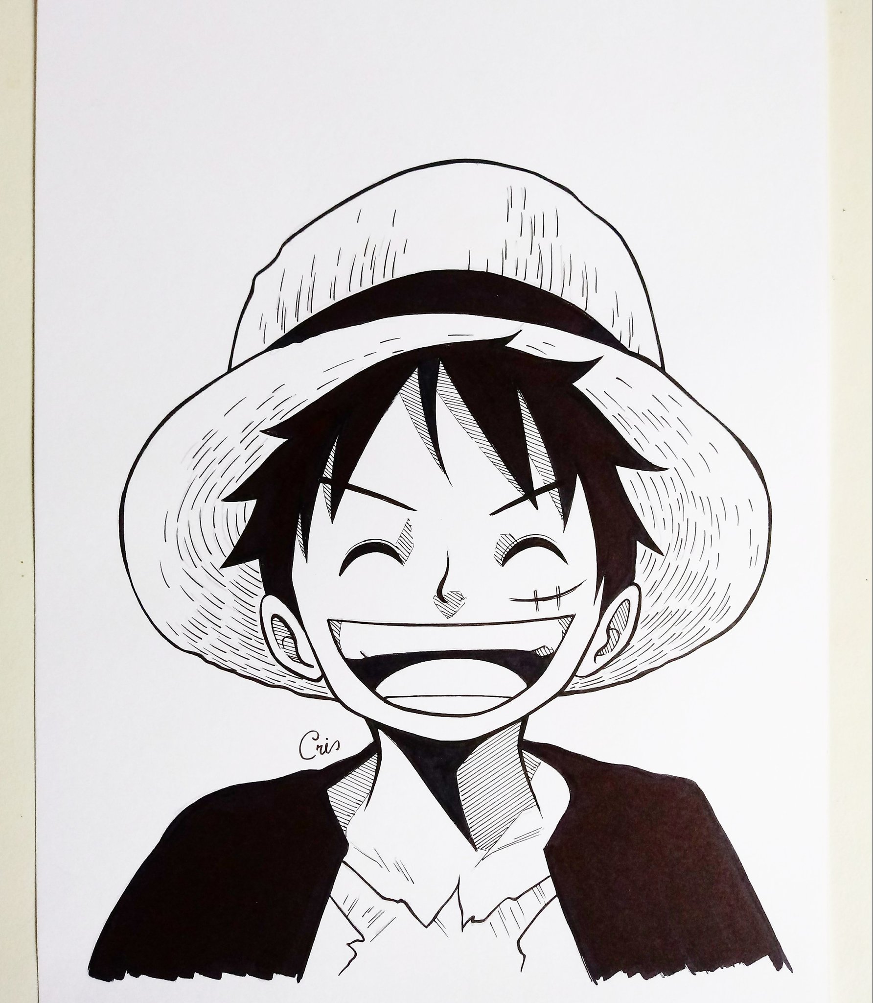 How to draw Luffy, One Piece