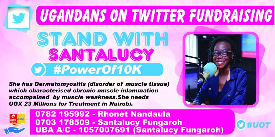 SirDavidKN's tweet photo. You can join in on the hashtag #PowerOf10k wherever you are and raise awareness for our girl Saantah 🤗let’s do this UOT https://t.co/HejJE6BPjx