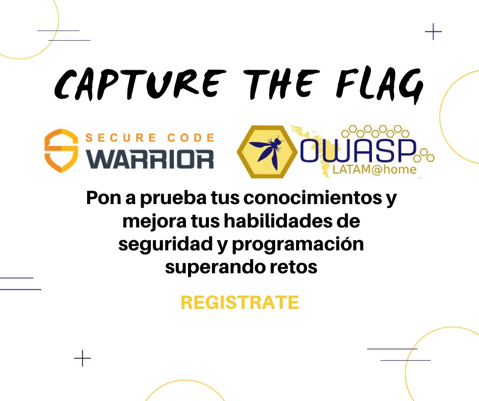 owasplatam's tweet photo. En OwaspLatam@tHome tambien tenemos un CTF, los detalles en nuestro portal https://t.co/fhR1tFi8i3

Si estas listo para demostrar tu conocimiento 
a toda latinoamerica REGISTRATE!

#OwaspLatam 
#OwaspLatamAtHome20 
#Quedateencasa 
#OwaspPandemicEdition https://t.co/GhQxVhd7PS