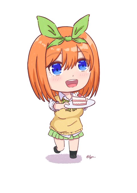 LygonさんがTwitterに投稿した中野四葉(五等分の花嫁)のイラスト。