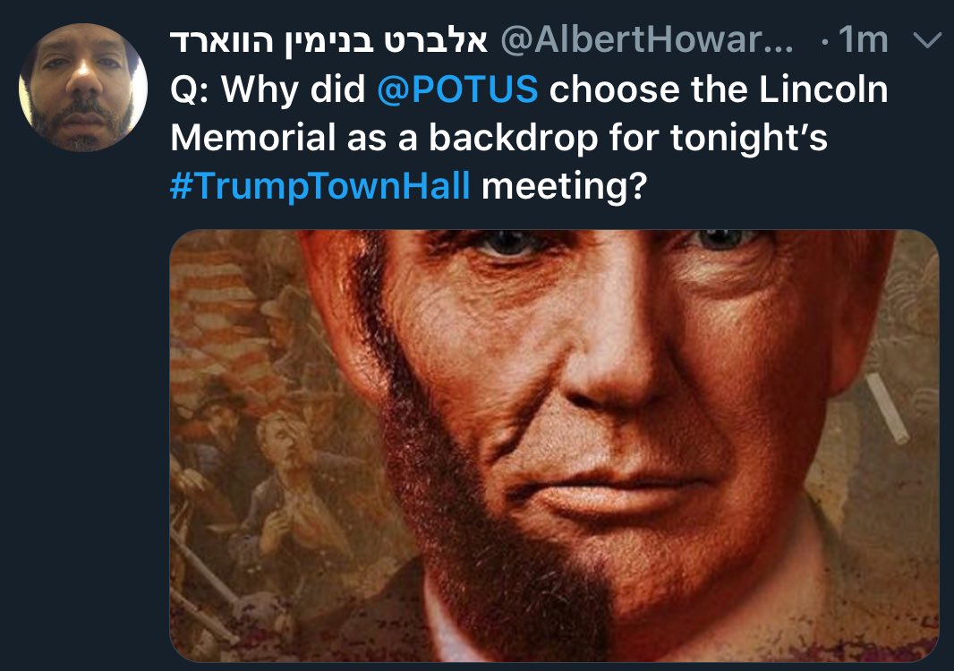 AlbertHoward888's tweet photo. It was the night of May 3rd, 2020 during the 2nd American Revolution PLAGUE!  

🇺🇸is nothing w/o an ‘Abraham’ they’ve stolen ‘Abraham’ they’ve assassinated’ ‘Abraham’ 

But you know what, “The FAVORITE JFK ABRAHAM IS ALIVE!”

.@SecretService agent Abraham Bolden #QAnon #wwg1wga https://t.co/h4gRKgSg5E