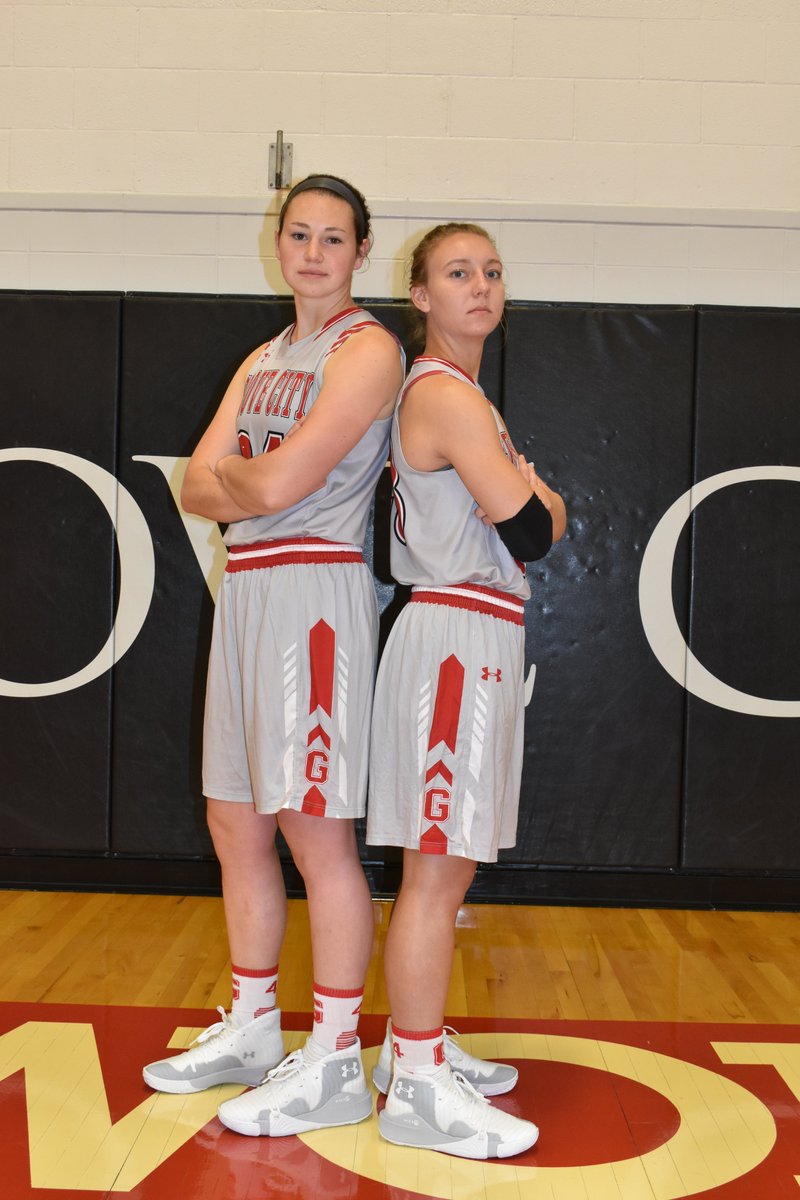 GCC_WBB's tweet photo. This week we will be celebrating our seniors, Jess Book and Kate Balcom (Fin).  Keep checking in each day as we honor their impact on the program. #SeniorLeadership #grads2020 #servantleadership https://t.co/rdzAxh9PmO