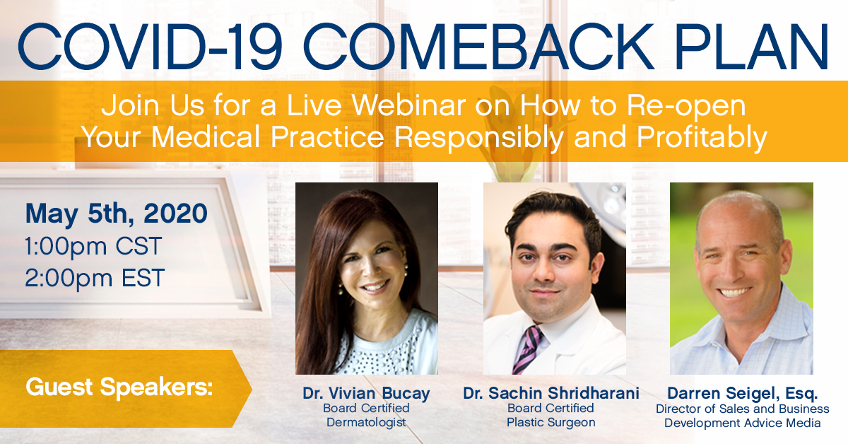 EclipseMed's tweet photo. Haven't registered yet? Only one day to go! Do not miss out on this opportunity to learn from world-renowned physicians, Dr. Vivian Bucay and Dr. Sachin Shridharani. Register here: https://t.co/vJ5vx00R0b
#physicians #medicalpractice #comebackstronger #dermatologists https://t.co/Q9PQNki7Jg