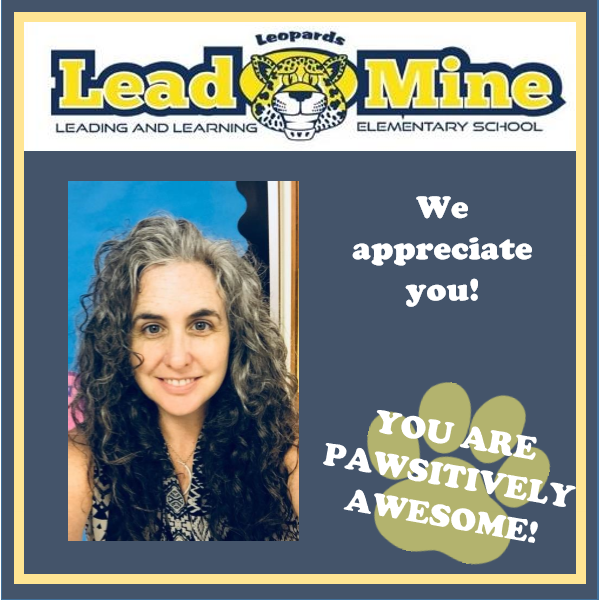 Lead_Mine's tweet photo. Thanks to our AIG teacher who makes life and learning fun and fascinating! You really are amazing! #TeacherAppreciationWeek #ThankAWCPSSTeacher #LeadMineStrong #RussoRocks https://t.co/5Cqd9cLRxr