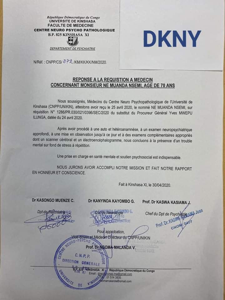 AfriqueTweet's tweet photo. #RDC  #Ne_Muanda_Nsemi souffre de « Trouble Mental »
Tel est le diagnostic des médecins pour le chef du Mouvement politico-religieux Bundu Dia Kongo (BDK) https://t.co/HXmE8JatZd