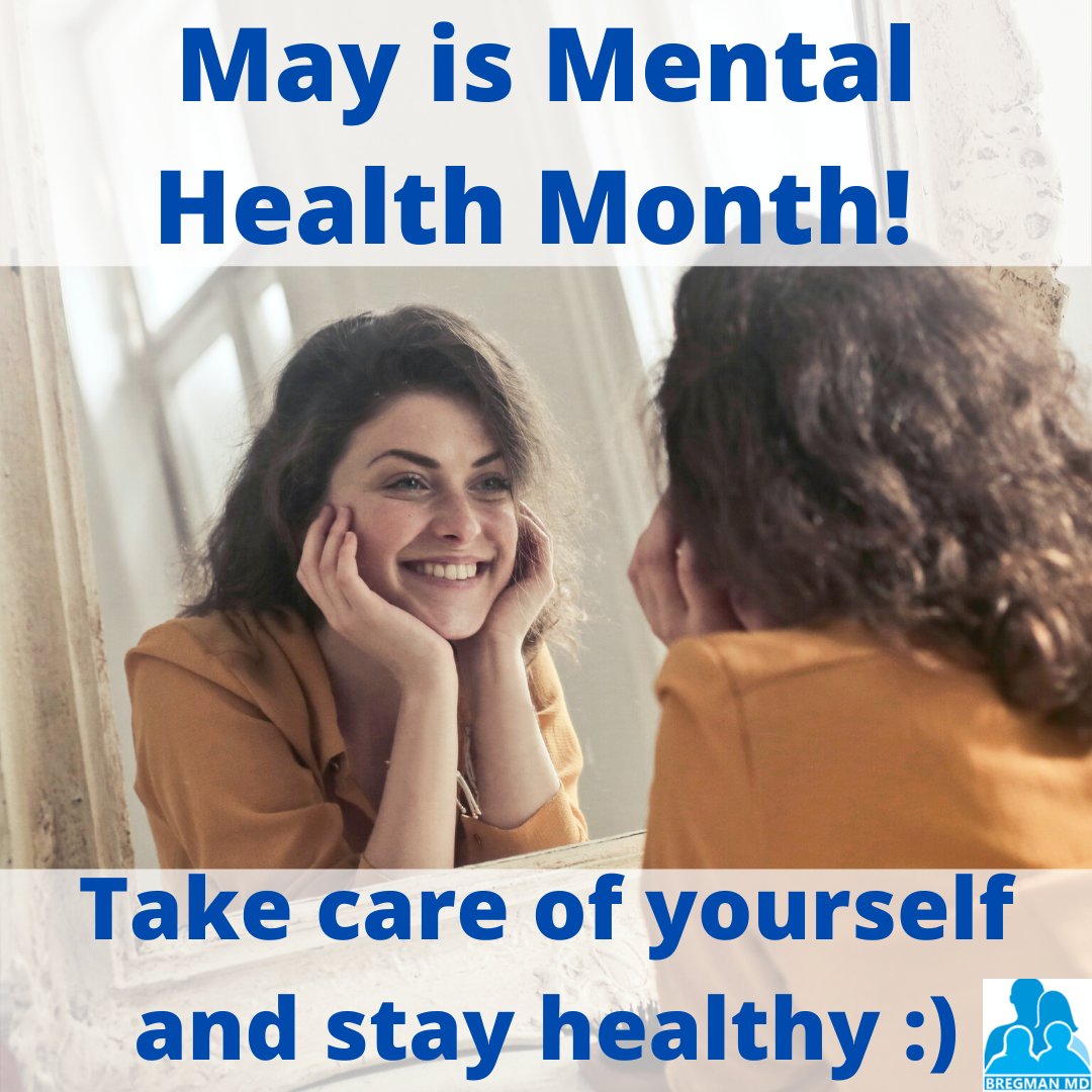 BregmanMd's tweet photo. May is mental health month!

2020 has been quite the year. With all that's going on, it is vital to look after our mental health. A healthy mind means a healthy outlook - especially when positivity makes all the difference. https://t.co/E4z2arXVJE