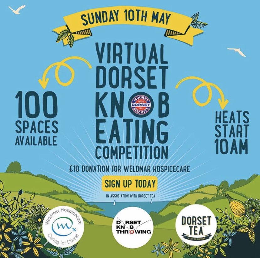 What 'virtual activities' have you been doing? Quizzes? Bingo? 

You could add Dorset Knob Eating to the list 🤣

<a href="/richclarke/">Rich Clarke</a> will have Lisa from <a href="/dorset_tea/">Dorset Tea</a> on after 6pm, as they're organising the competition (Straight faces everyone...)

🎧Listen Live - thisisheart.co/ListenLive