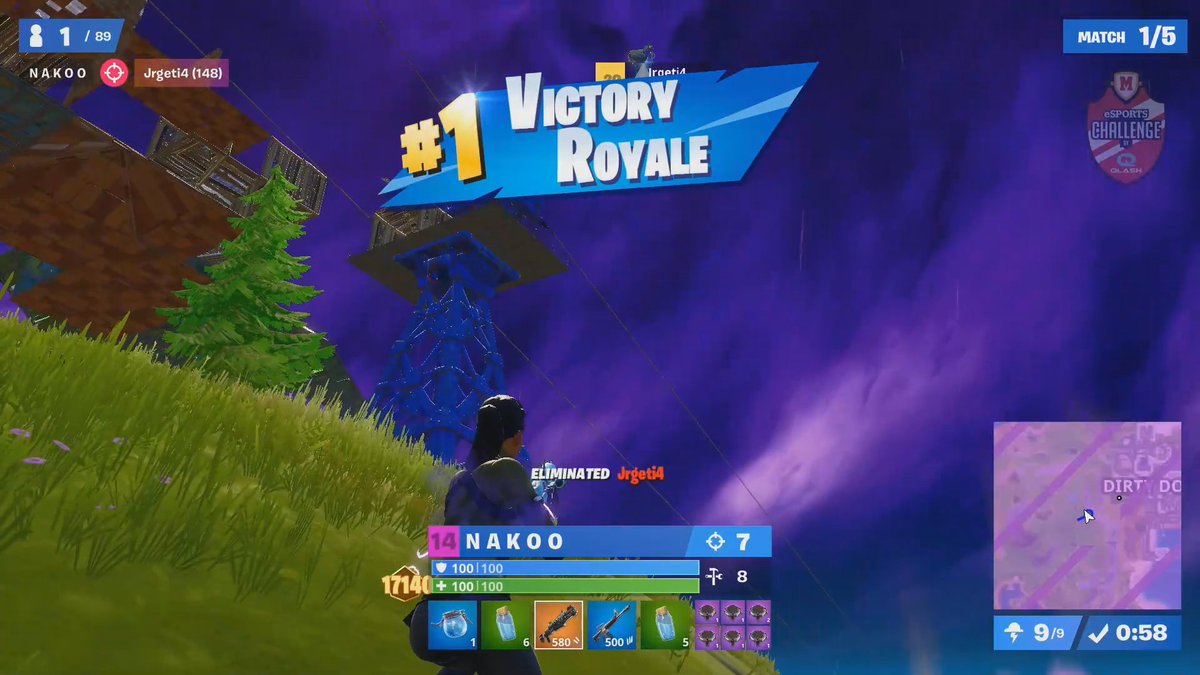 marcaesports's tweet photo. ¡NAKOO campeón del primer Torneo Fortnite MARCA y QLASH!
@NakooFN 🏆🏆🏆🏆
GG!!!!
https://t.co/CiGXbQQlh7
#MarcaFN https://t.co/9quZX2HdUM