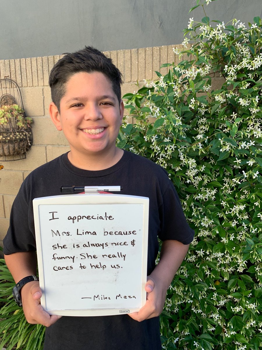 apecl22's tweet photo. Teacher appreciation week! Love my students and makes teaching at home a bit brighter today! https://t.co/8hSEcPwOte