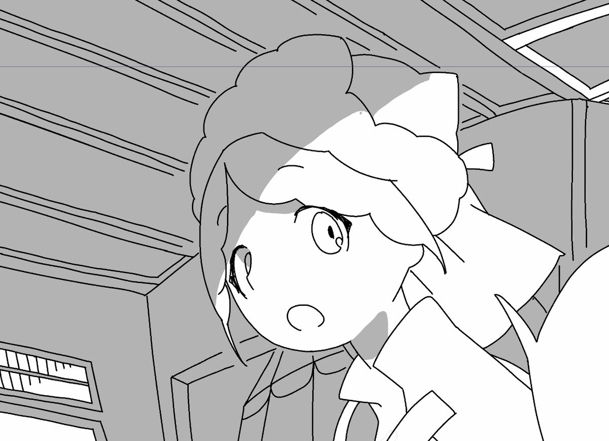 ペン入れ自体は2週間くらい前に終わっていて、なんとなく納得できなくて放っておいていて、今やっと仕上げをしているところ 