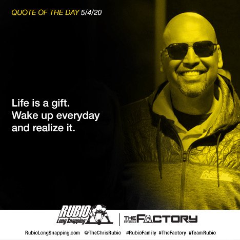 Quote of the Day! #RubioFamily #TheFactory