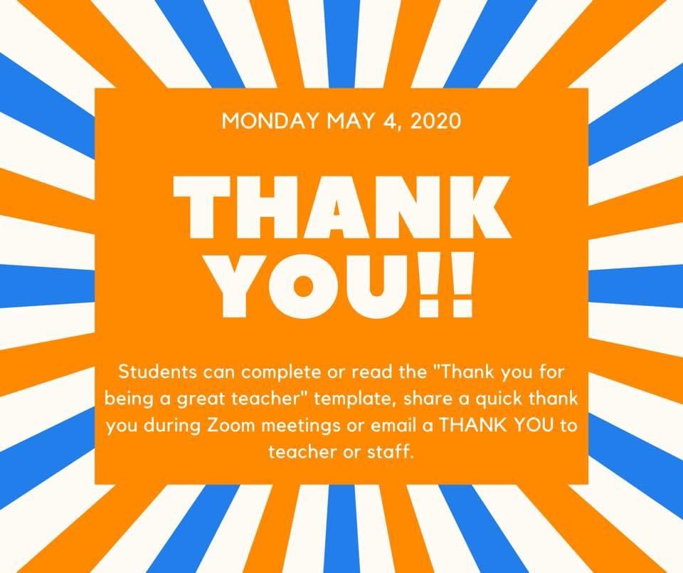 We love supporting our staff, even from a distance! All week long we’ll be posting challenges for our community! Let’s celebrate the best staff in LCPS 🧡💙 #PiranhaPride #TeacherAppreciationWeek
