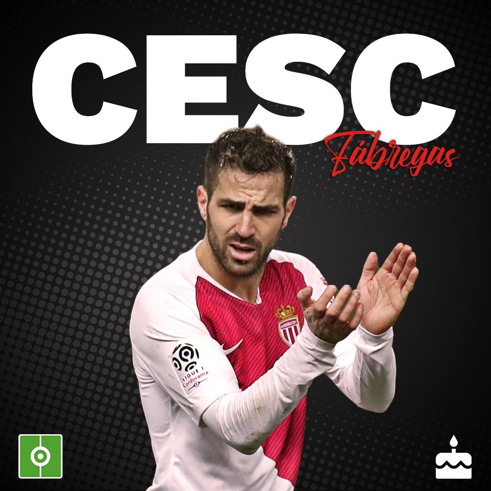 Monaco\s Cesc Fabregas is now 33. Happy birthday!    