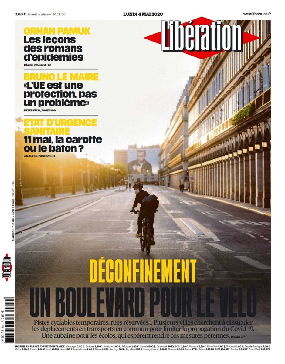 Cyclistes, associations, collectivités locales, gouvernement : la dynamique #vélo est là. 🚲👏
#déconfinement #11mai 
➡️ liberation.fr/france/2020/05…