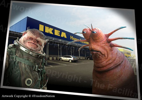 FreeDAnimation's tweet photo. #StarWars celebrations just isn't the same on #MayThe4th since lockdown. Photo of #Bistan &amp; #Klaud #SocialDistancing outside Ikea. #StaySafe
"May the Force Be With You" @NickKellington https://t.co/cA8mPBrHeL