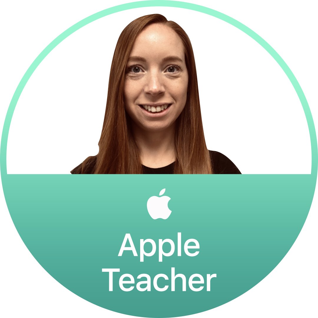 MissH_1_'s tweet photo. Newly accredited Apple Teacher! 🥳 #appleteacher #AppleEDUchat @SharplesPrimary https://t.co/aNPfJPY6xR