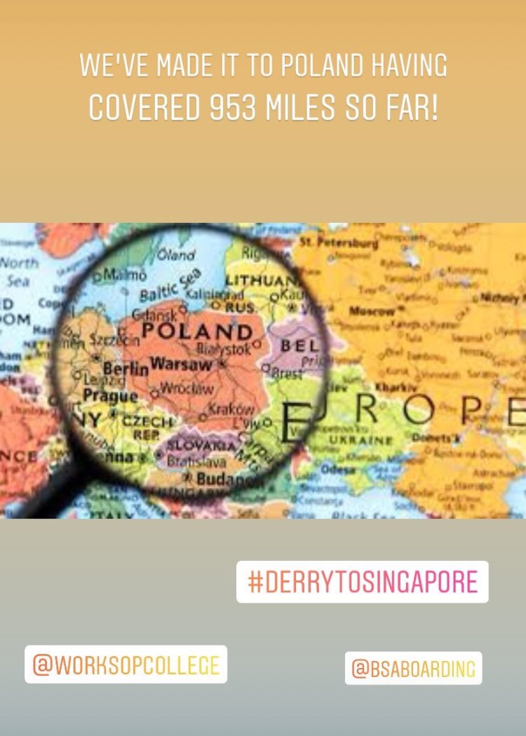 worksopcollege's tweet photo. Shout out @derry_house who’ve covered 953 miles in their #DerrytoSingapore challenge. Go Team! 🚲 🐎 🏃‍♀️ https://t.co/6vgRSWHvDD