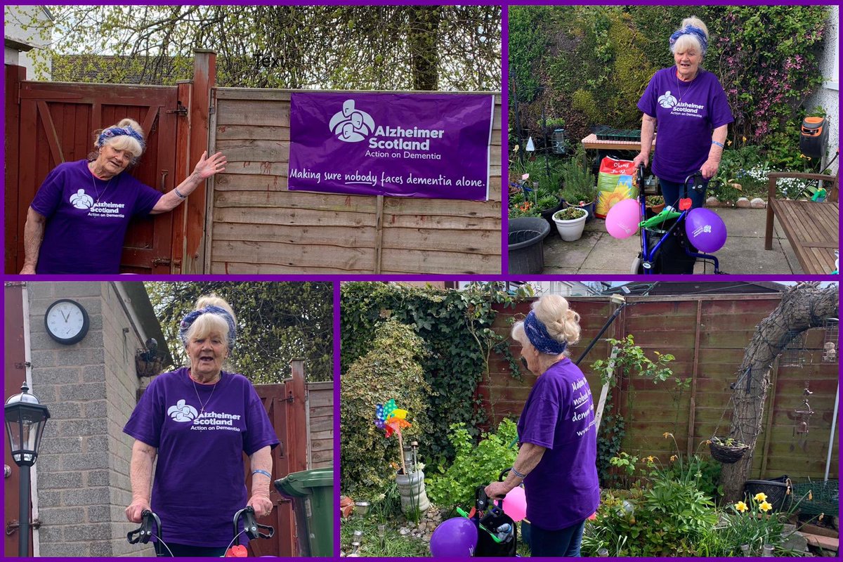 waaron_ed's tweet image. My ace Nan found out @alzscot has seen a drop in donations during the pandemic. Despite her #COPD &amp;amp; visual impairment, this 81yr old glamorous granny is walking a mighty 100m a day to help. Please sponsor her if you can: tinyurl.com/ycky6x5k
📷: @auntyjamjar
#2point6challenge