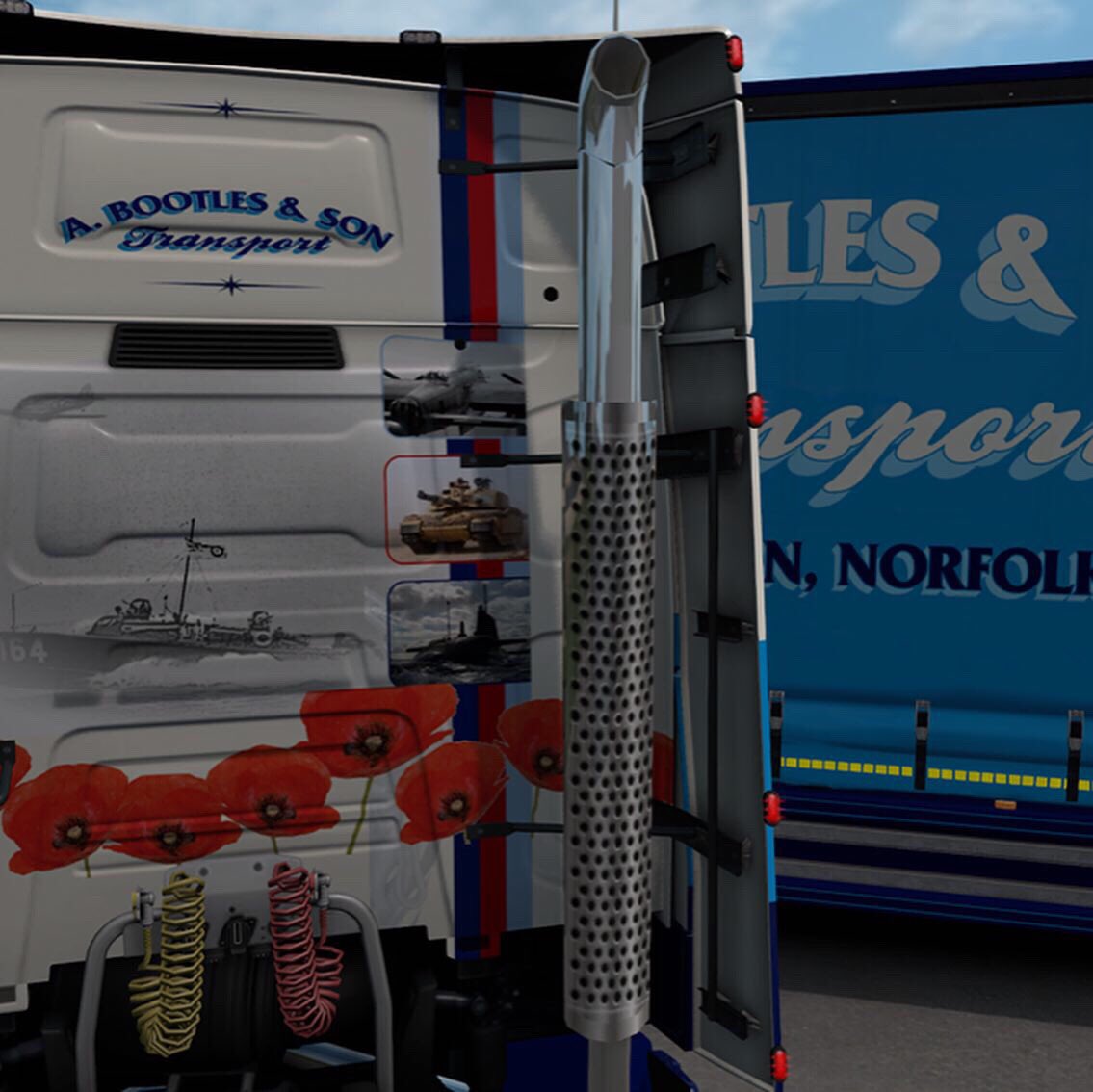 ABSTransport's tweet photo. Some more of his truck. #Spook #RenaultTrucks #TWC2020 @SCSsoftware https://t.co/IANOumj4RZ