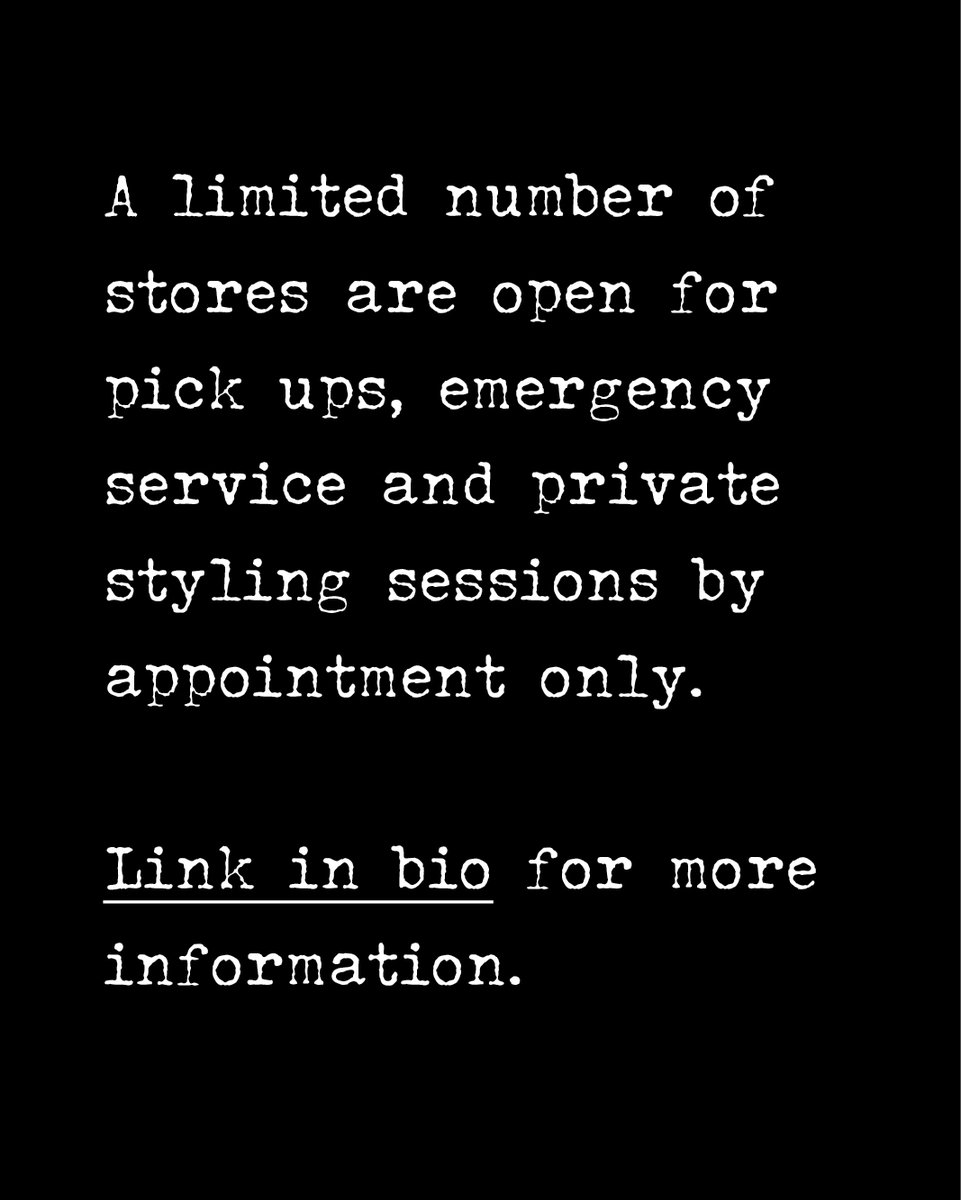 Go to seeeyewear.com/covid19 to see which stores are open for pick ups, emergency service and private styling sessions by appointment only.